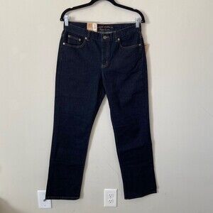 Ralph Lauren Dark Wash Nolita Straight Jeans Sz 8P NWT